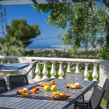 Vue Mer, Terrasse Et فيلة نيس